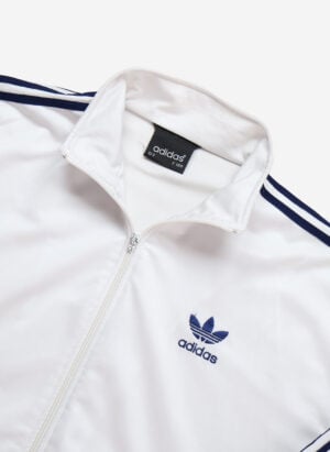 Vintage 90s Adidas Firebird Trainingsjacke weiß