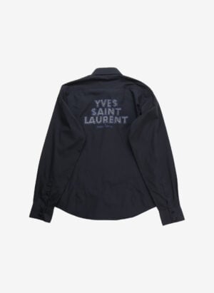 Vintage Yves Saint Laurent Y2K Hemd schwarz