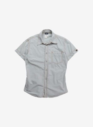 Vintage Dolce & Gabbana Damen Kurzarmhemd grau
