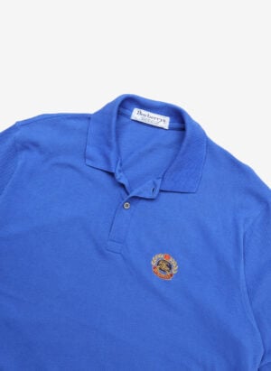 Vintage 90s Burberry Poloshirt blau