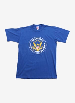 Vintage 80s/90s Fitness Award T-Shirt blau