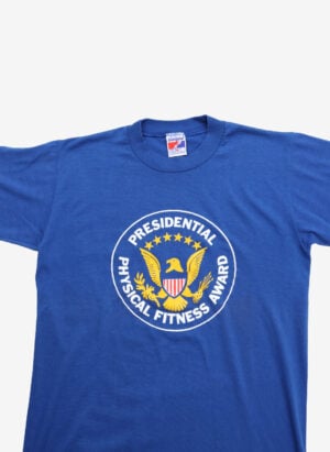 Vintage 80s/90s Fitness Award T-Shirt blau