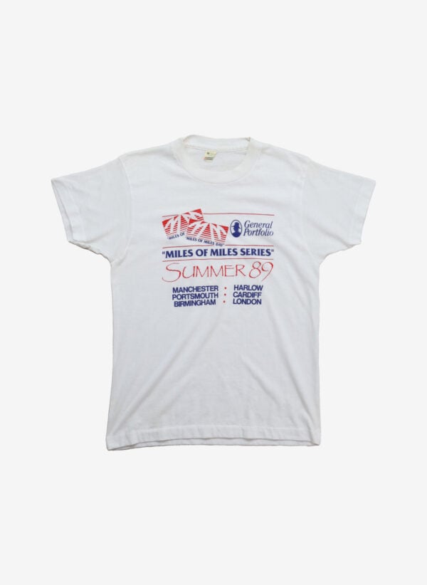 Vintage '89 "Miles of Miles" T-Shirt weiß