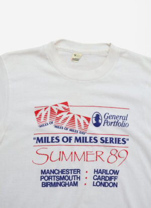 Vintage ’89 “Miles of Miles” T-Shirt weiß