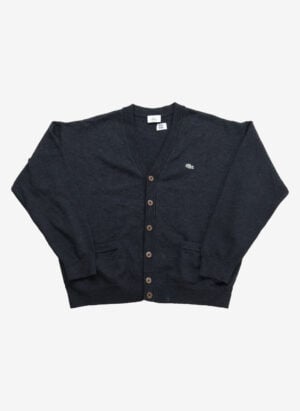 Vintage Lacoste Cardigan schwarz