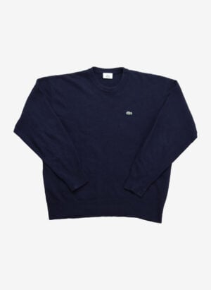Vintage Lacoste Wollpullover navy