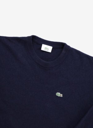Vintage Lacoste Wollpullover navy