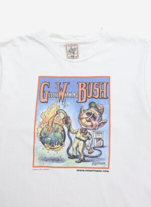 Vintage 90s Global Warming Bush T-Shirt