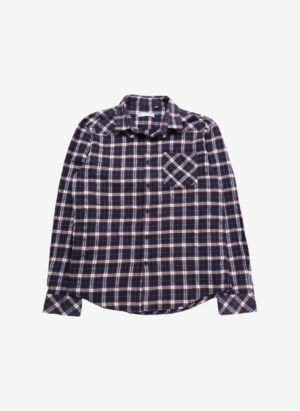 Vintage Flanellhemd navy-rot