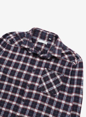 Vintage Flanellhemd navy-rot