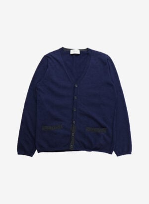 Vintage Woll Cardigan navy