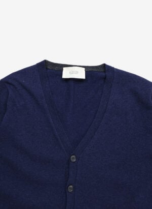 Vintage Woll Cardigan navy