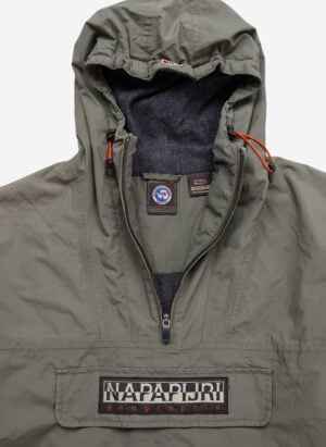 Vintage Napapijri Half-Zip Outdoor Pullover oliv