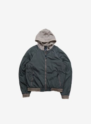 Armani Jeans Hooded Nylonjacke grün