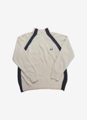 Vintage Fred Perry Woll Quarter-Zip Pullover