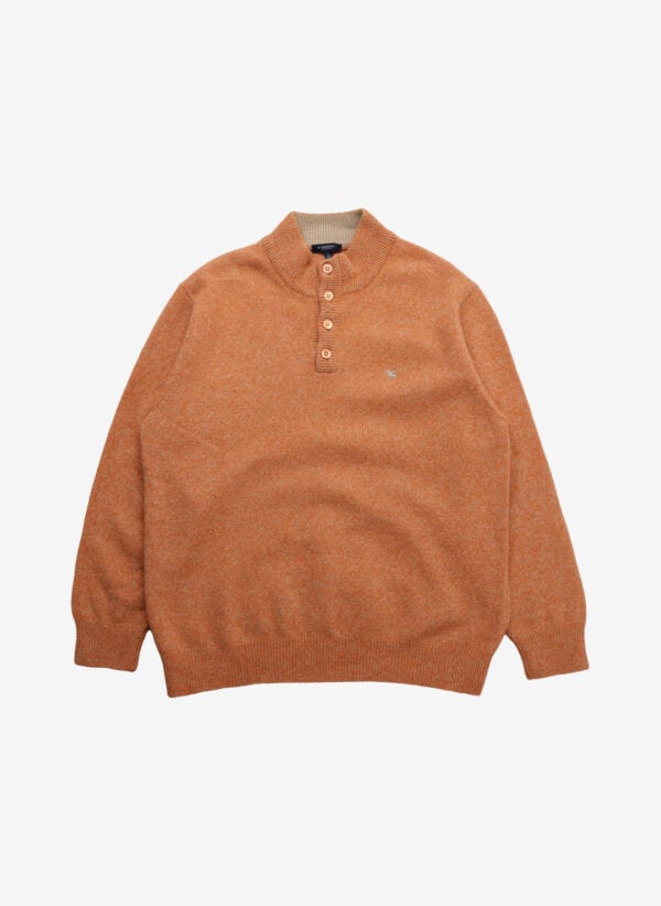 Vintage Burberry Merino Pullover orange