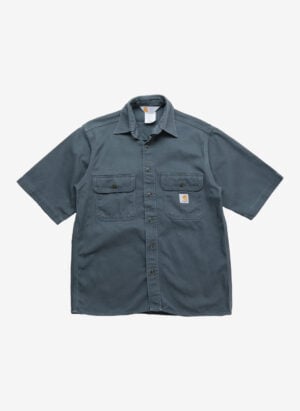 Vintage 90s Carhartt Workwear Hemd graublau
