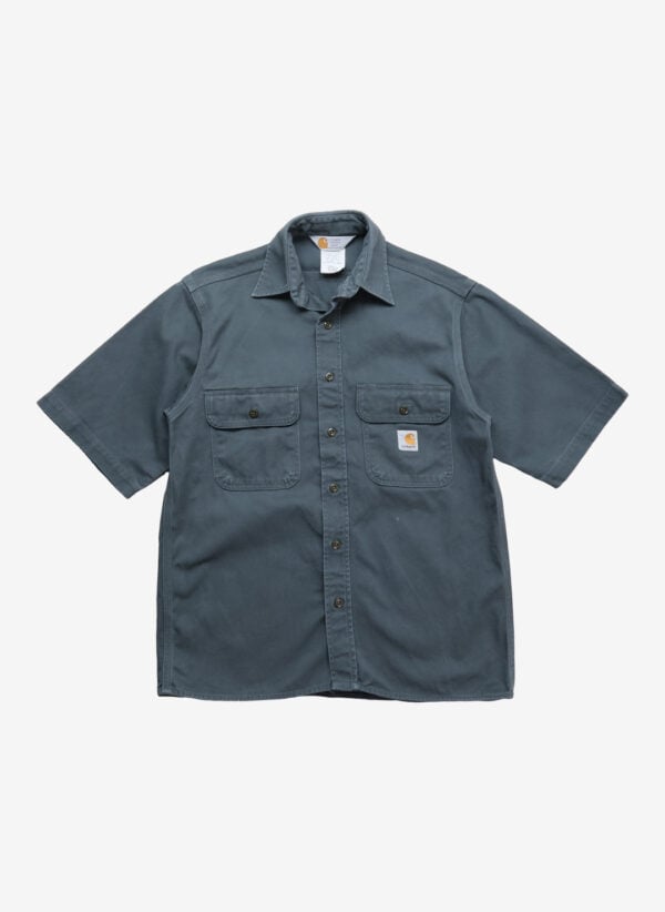 Vintage 90s Carhartt Workwear Hemd graublau