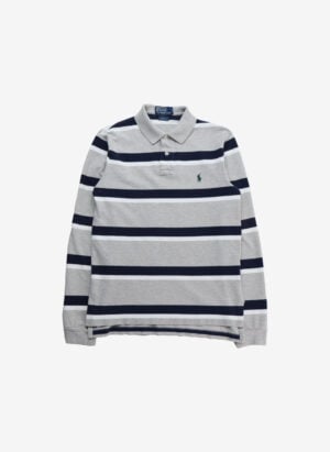 Vintage Polo Ralph Lauren Longsleeve Poloshirt grau