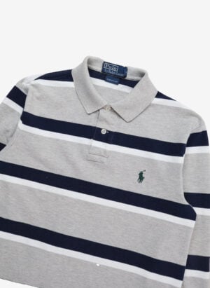 Vintage Polo Ralph Lauren Longsleeve Poloshirt grau