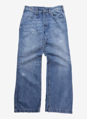 Vintage Buckle-Back Flared Jeans