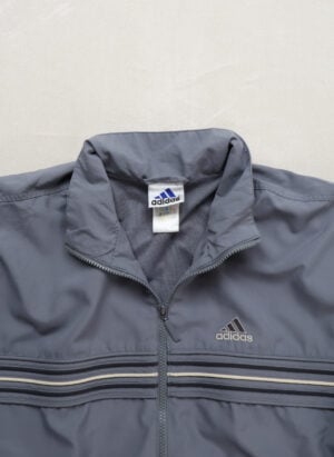Vintage Y2K Adidas Trainingsjacke blau