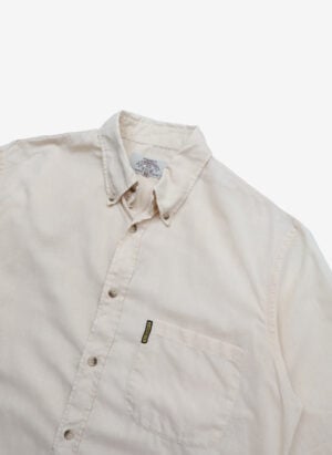 Vintage 90s Armani Kurzarmhemd beige