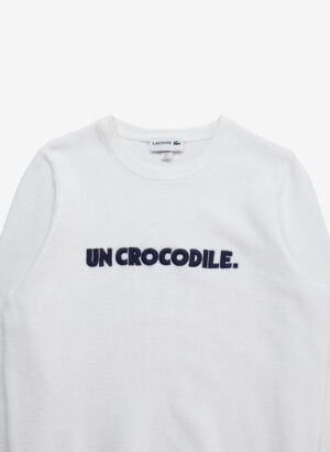 Lacoste Un Crocodile Sweater weiß