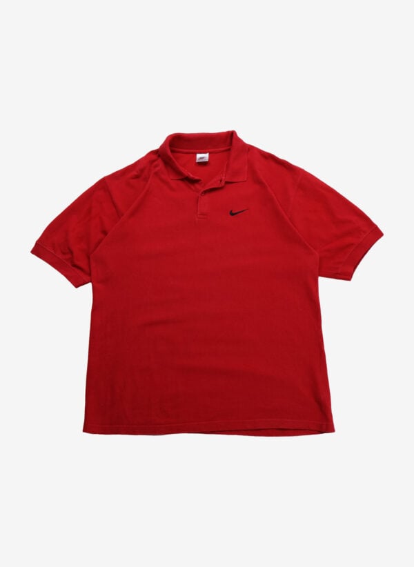 Vintage 90s Nike Poloshirt rot