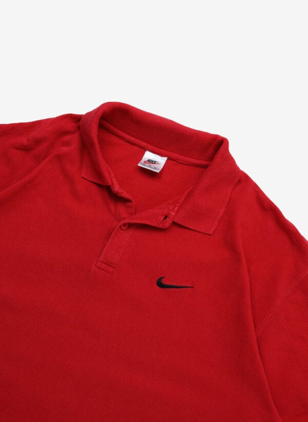 Vintage 90s Nike Poloshirt rot