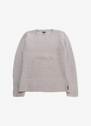 Vintage Armani Jeans Damen V-Neck Wollpullover
