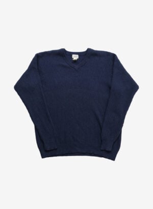 Vintage L.L.Bean V-Neck Strickpullover navy