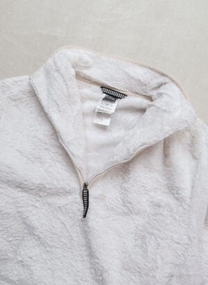 The North Face Damen Teddy Fleece Half-Zip weiß