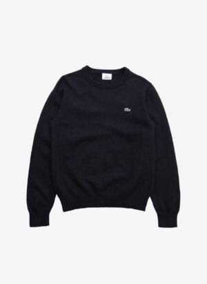 Vintage Lacoste Wollpullover schwarz