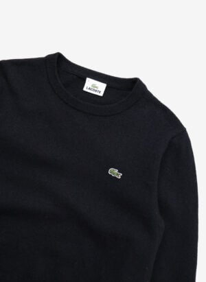 Vintage Lacoste Wollpullover schwarz
