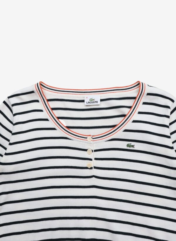 Vintage Lacoste Damen Strick Shirt gestreift