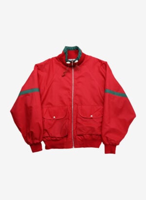 Vintage 80s Chemise Lacoste Nylon Windbreaker rot