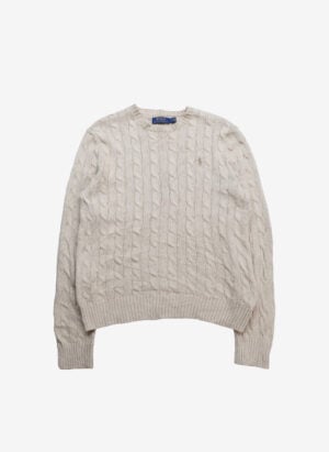 Polo Ralph Lauren Cable Strickpullover kreide