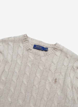 Polo Ralph Lauren Cable Strickpullover kreide