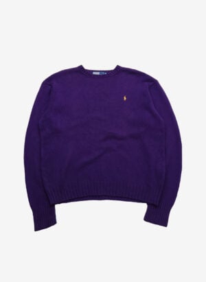 Vintage 90s Polo Ralph Lauren Strickpullover violett