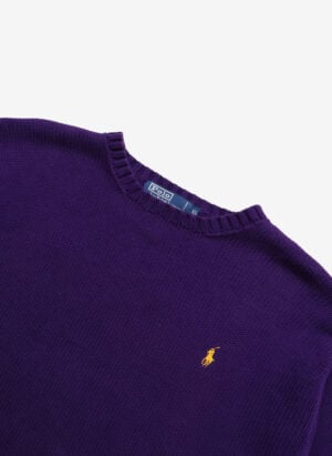 Vintage 90s Polo Ralph Lauren Strickpullover violett