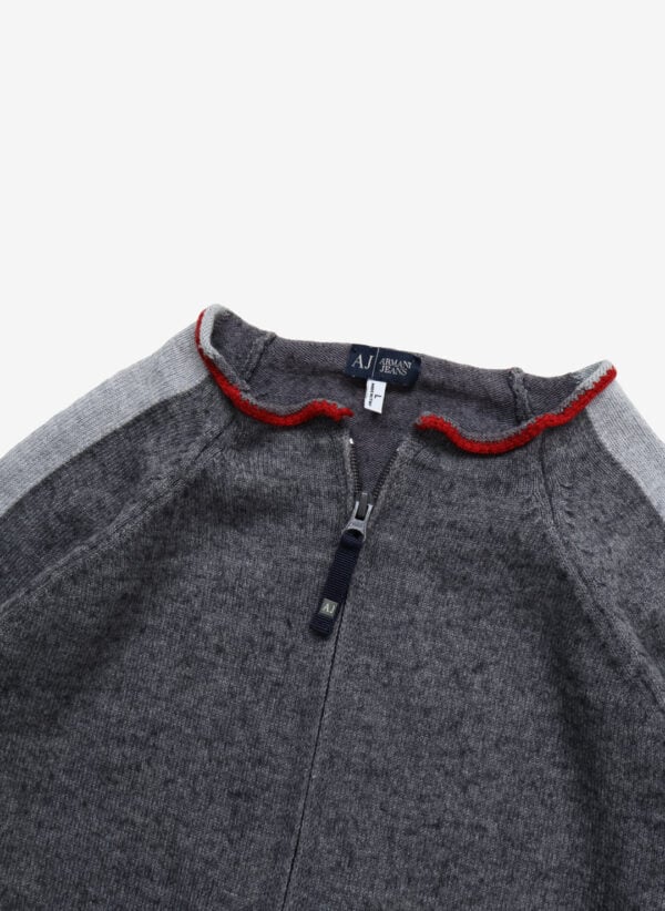 Vintage Armani Jeans Strickjacke grau