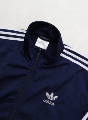 Vintage 90s Adidas Firebird Trainingsjacke navy
