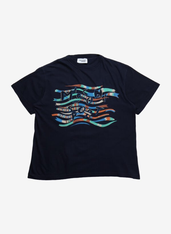 Vintage 90s Missoni Sport T-Shirt schwarz