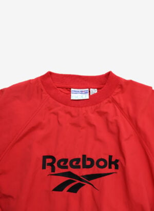 Vintage 90s Reebok Golf Pullover Windbreaker rot