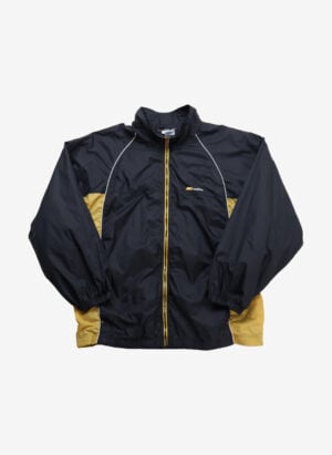 Vintage Y2K Reebok Trackjacket schwarz-gelb