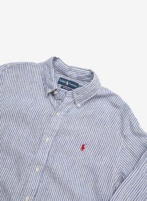 Vintage Ralph Lauren Hemd blau gestreift