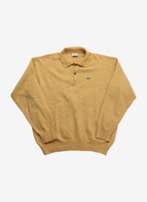 Vintage 90s Lacoste Wollpullover gelb