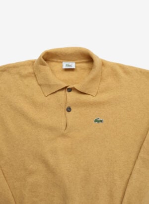 Vintage 90s Lacoste Wollpullover gelb