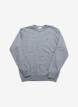 Vintage Lacoste Sport Wollpullover grau